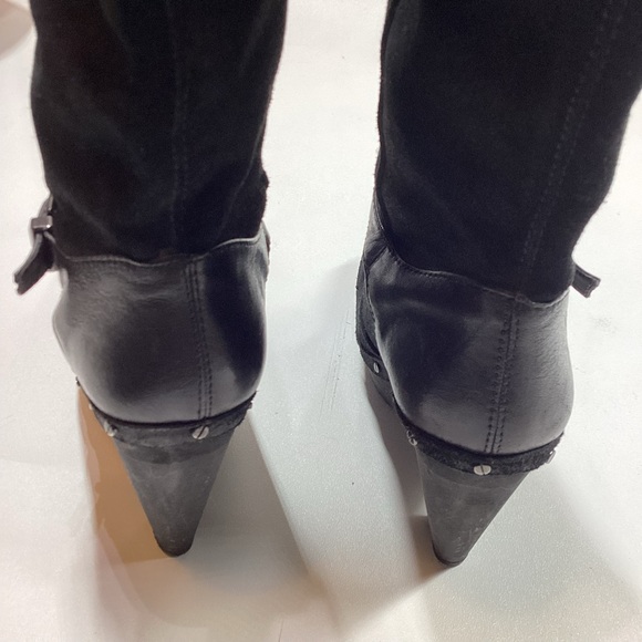 Rachel Roy Rfenkala Suede Boots Size 7 Black - Picture 9 of 14